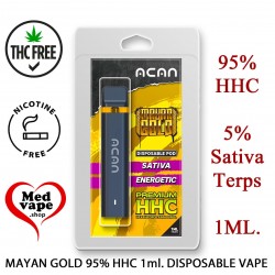 95% HHC MAYAN GOLD 1ml DISPOSABLE VAPE - ACAN MEDVAPE