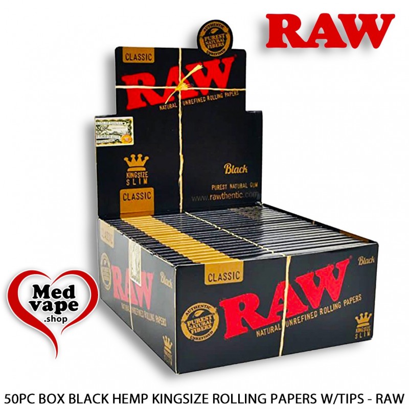 50PC DISPLAY BOX BLACK KINGSIZE SLIM ROLLING PAPERS - RAW WEED LEGAL THC MARIJUANA 50PC DISPLAY BOX BLACK KINGSIZE SLIM ROLLING PAPERS - RAW WEED LEGAL THC MARIJUANA