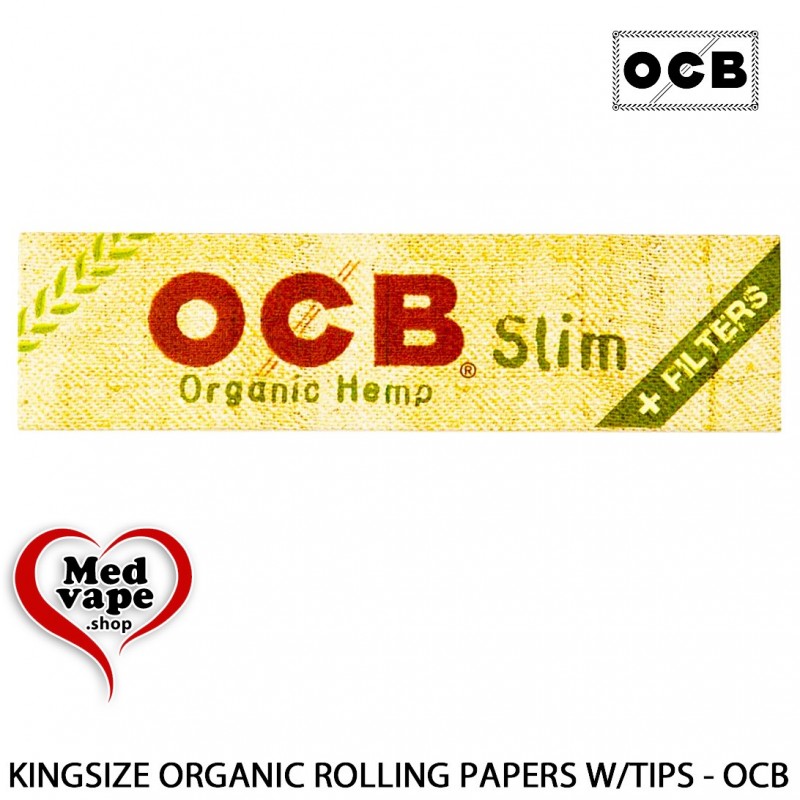 ORGANIC HEMP KINGSIZE ROLLING PAPERS W/TIPS - OCB WEED THC LEGAL MARIJUANA ORGANIC HEMP KINGSIZE ROLLING PAPERS W/TIPS - OCB WEED THC LEGAL MARIJUANA